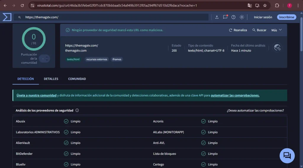 Descargar Magis TV APK Última Versión Gratis para Android y Smart TV 2026 12 themagstv-virustotal